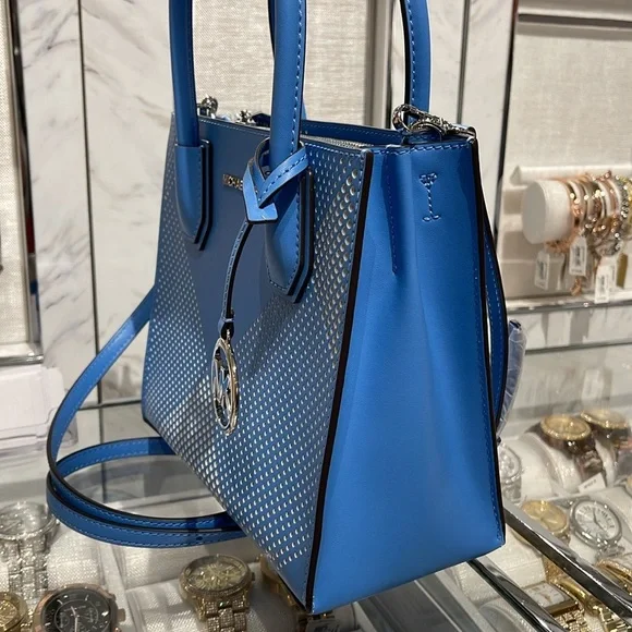 Michael Kors Mercer Medium Perforated Crossbody Satchel Bag
South Pacific 
NWT - Picture 7 of 16